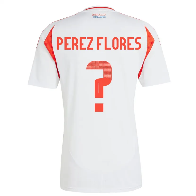 Danxen Kinderen Chili Benjamín Pérez Flores #0 Wit Uitshirt Uittenue 24-26 T-Shirt