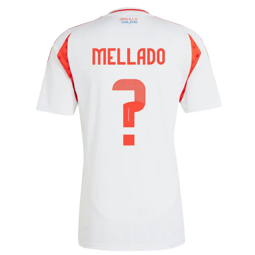 Danxen Kinderen Chili Catalina Mellado #0 Wit Uitshirt Uittenue 24-26 T-Shirt