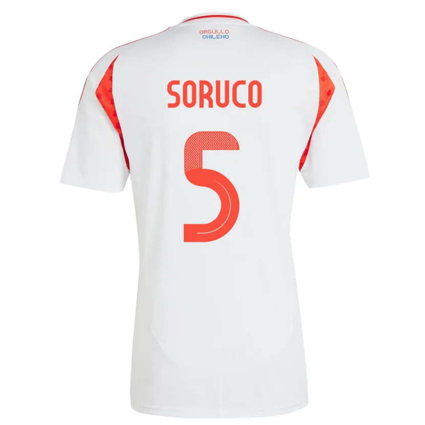 Danxen Kinderen Chili Ámbar Soruco #5 Wit Uitshirt Uittenue 24-26 T-Shirt