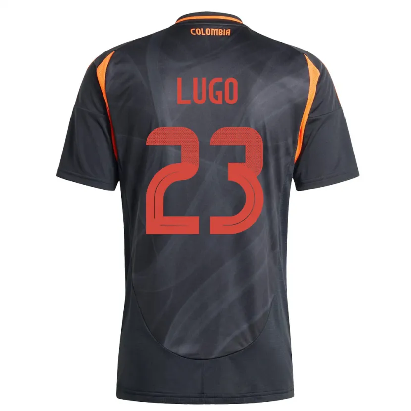 Danxen Kinderen Colombia Michelle Lugo #23 Zwart Uitshirt Uittenue 24-26 T-Shirt