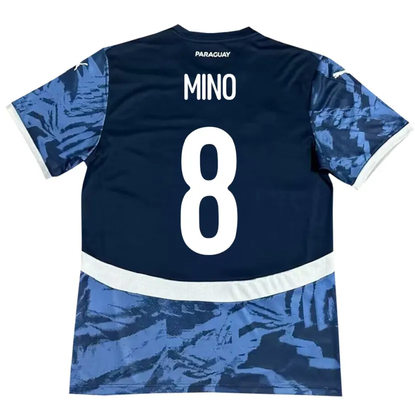 Danxen Kinderen Paraguay Rosa Miño #8 Blauw Uitshirt Uittenue 24-26 T-Shirt