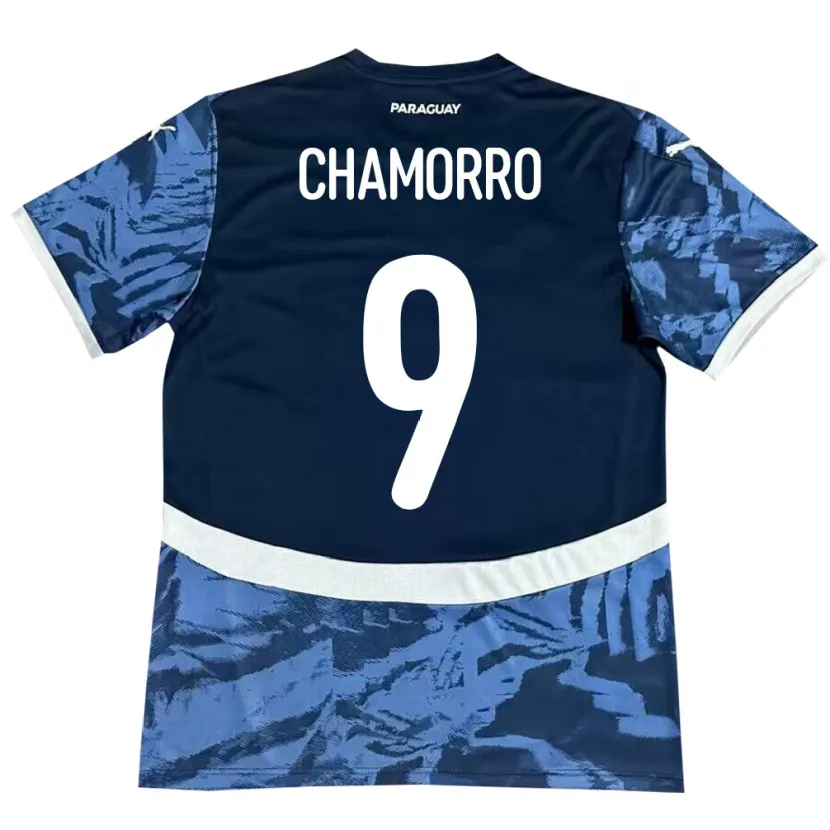 Danxen Kinderen Paraguay Lice Chamorro #9 Blauw Uitshirt Uittenue 24-26 T-Shirt