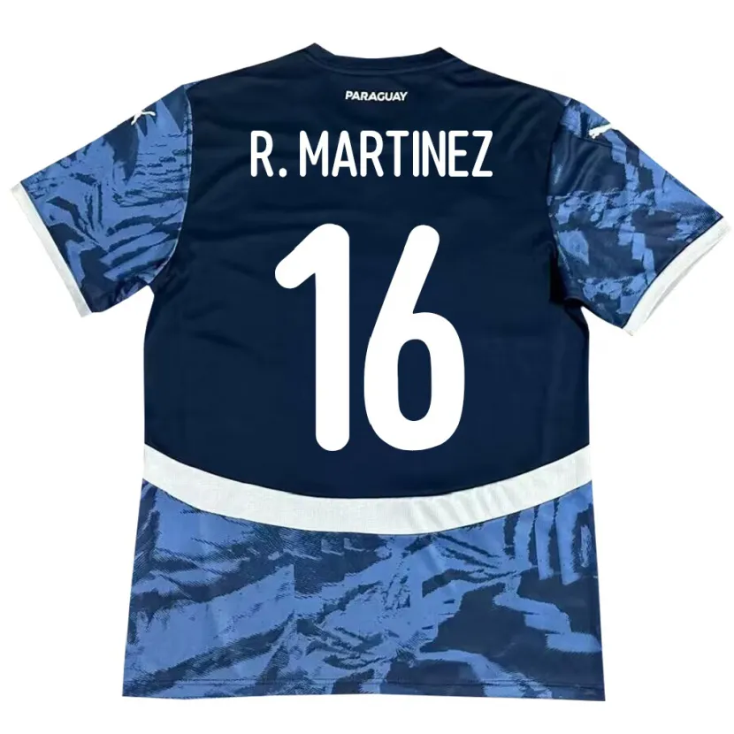 Danxen Kinderen Paraguay Ramona Martínez #16 Blauw Uitshirt Uittenue 24-26 T-Shirt