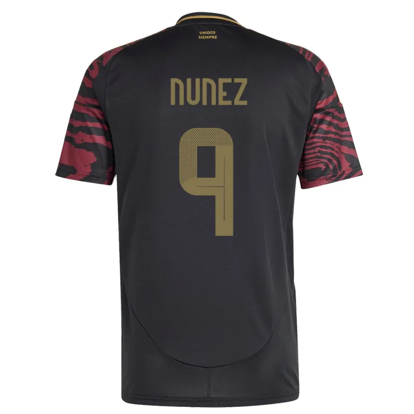 Danxen Kinderen Peru Pierina Núñez #9 Zwart Uitshirt Uittenue 24-26 T-Shirt