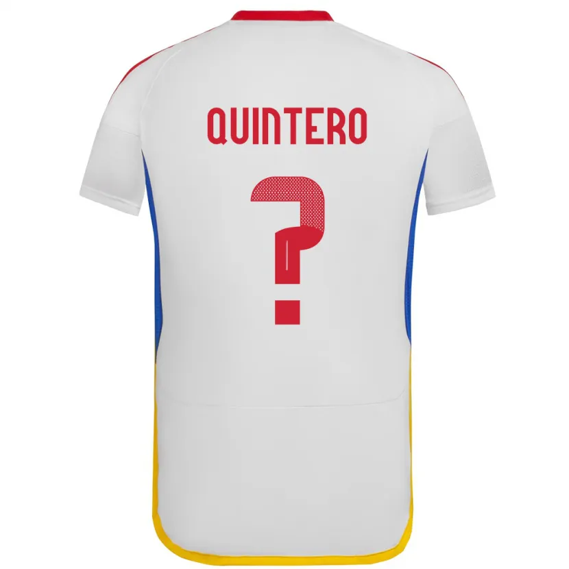 Danxen Kinderen Venezuela Teo Quintero #0 Wit Uitshirt Uittenue 24-26 T-Shirt