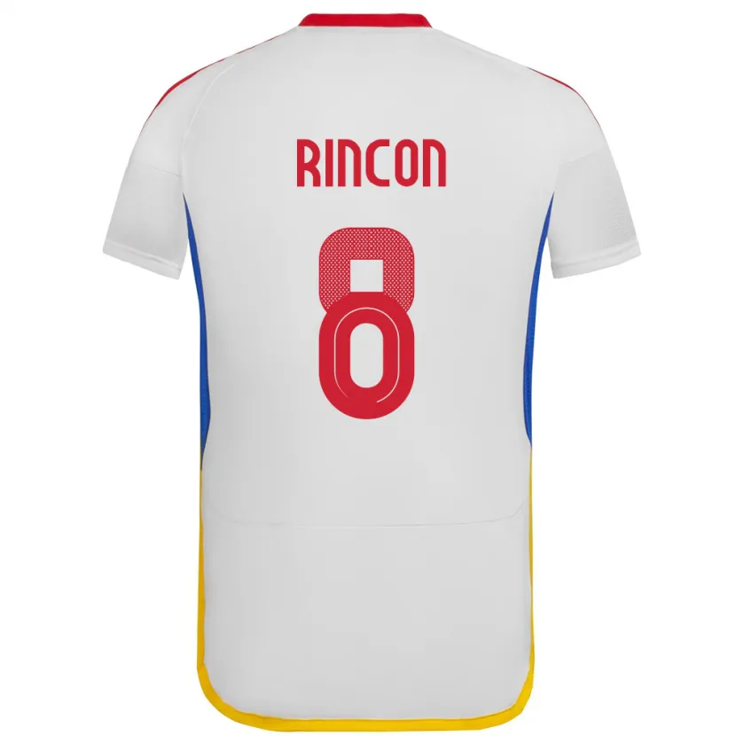 Danxen Kinderen Venezuela Tomás Rincón #8 Wit Uitshirt Uittenue 24-26 T-Shirt