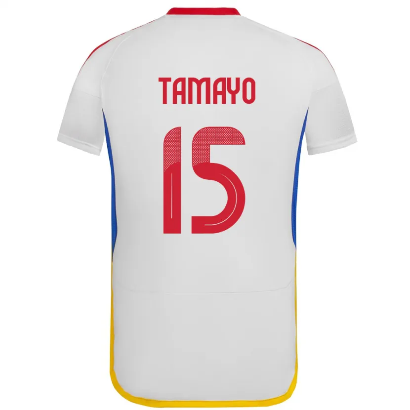 Danxen Kinderen Venezuela Bianneider Tamayo #15 Wit Uitshirt Uittenue 24-26 T-Shirt