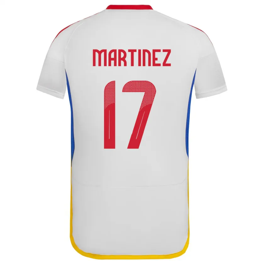 Danxen Kinderen Venezuela David Martínez #17 Wit Uitshirt Uittenue 24-26 T-Shirt