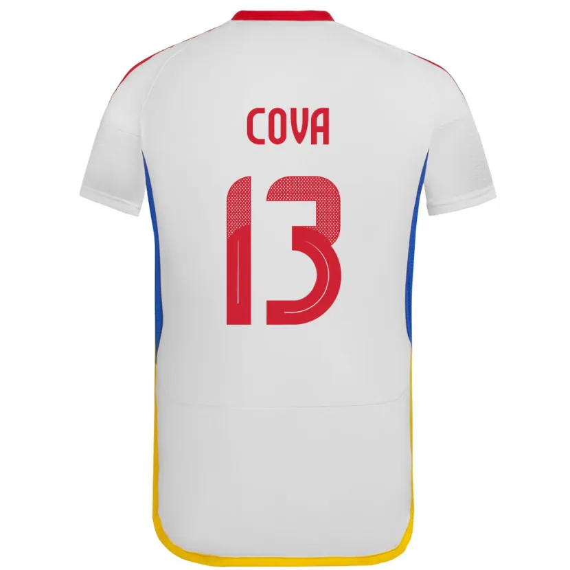 Danxen Kinderen Venezuela Alejandro Cova #13 Wit Uitshirt Uittenue 24-26 T-Shirt