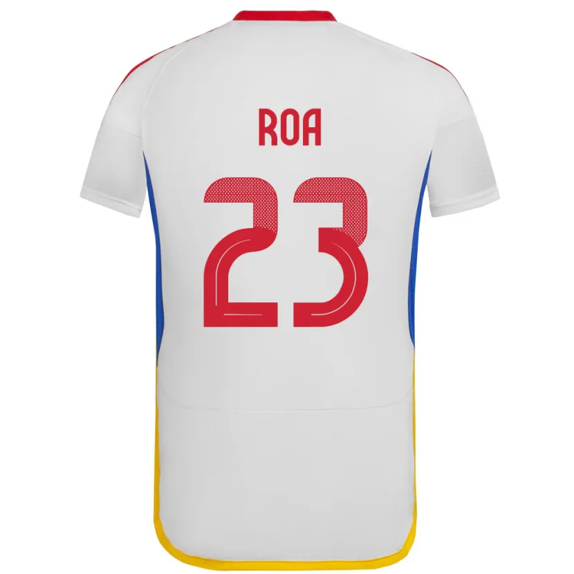 Danxen Kinderen Venezuela Keiber Roa #23 Wit Uitshirt Uittenue 24-26 T-Shirt