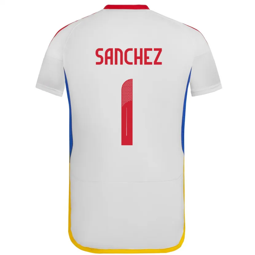 Danxen Kinderen Venezuela Jorge Sánchez #1 Wit Uitshirt Uittenue 24-26 T-Shirt
