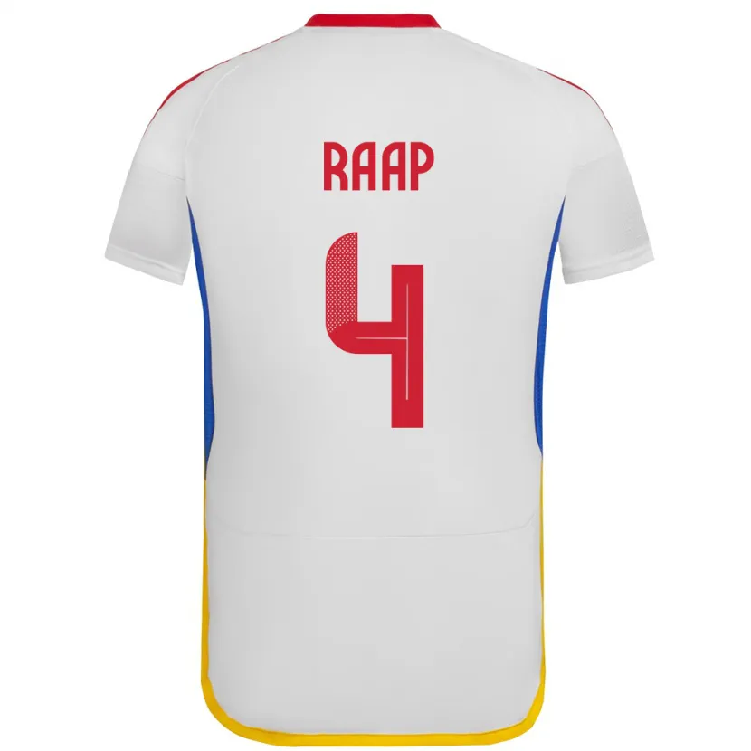Danxen Kinderen Venezuela Yiandro Raap #4 Wit Uitshirt Uittenue 24-26 T-Shirt