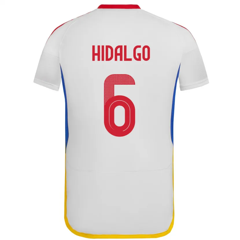 Danxen Kinderen Venezuela Rai Hidalgo #6 Wit Uitshirt Uittenue 24-26 T-Shirt