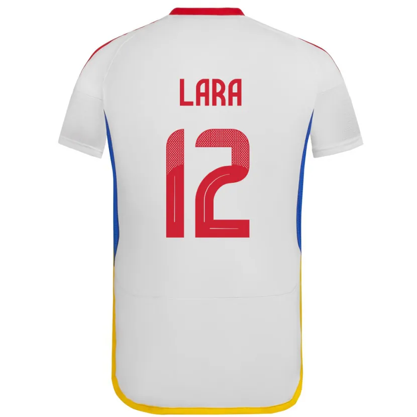 Danxen Kinderen Venezuela Jesús Lara #12 Wit Uitshirt Uittenue 24-26 T-Shirt
