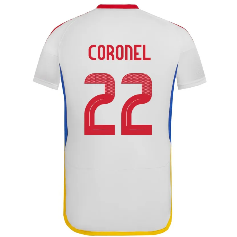 Danxen Kinderen Venezuela Nohelis Coronel #22 Wit Uitshirt Uittenue 24-26 T-Shirt