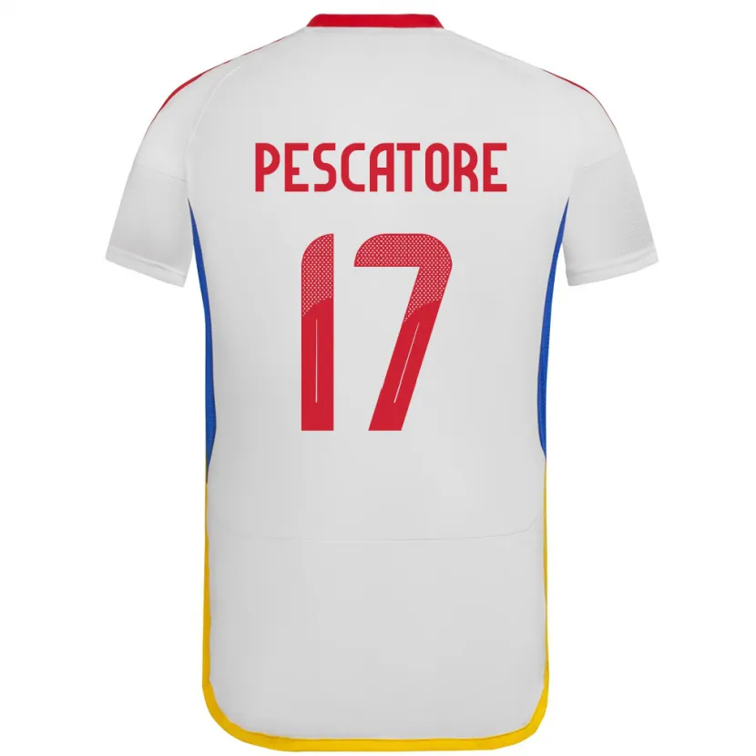 Danxen Kinderen Venezuela Camila Pescatore #17 Wit Uitshirt Uittenue 24-26 T-Shirt