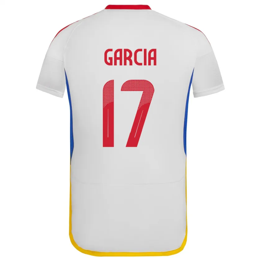 Danxen Kinderen Venezuela Gabriela García #17 Wit Uitshirt Uittenue 24-26 T-Shirt