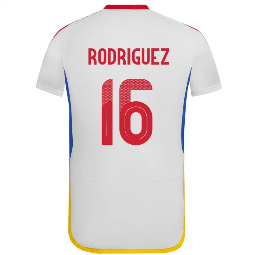 Danxen Kinderen Venezuela Arianna Rodríguez #16 Wit Uitshirt Uittenue 24-26 T-Shirt