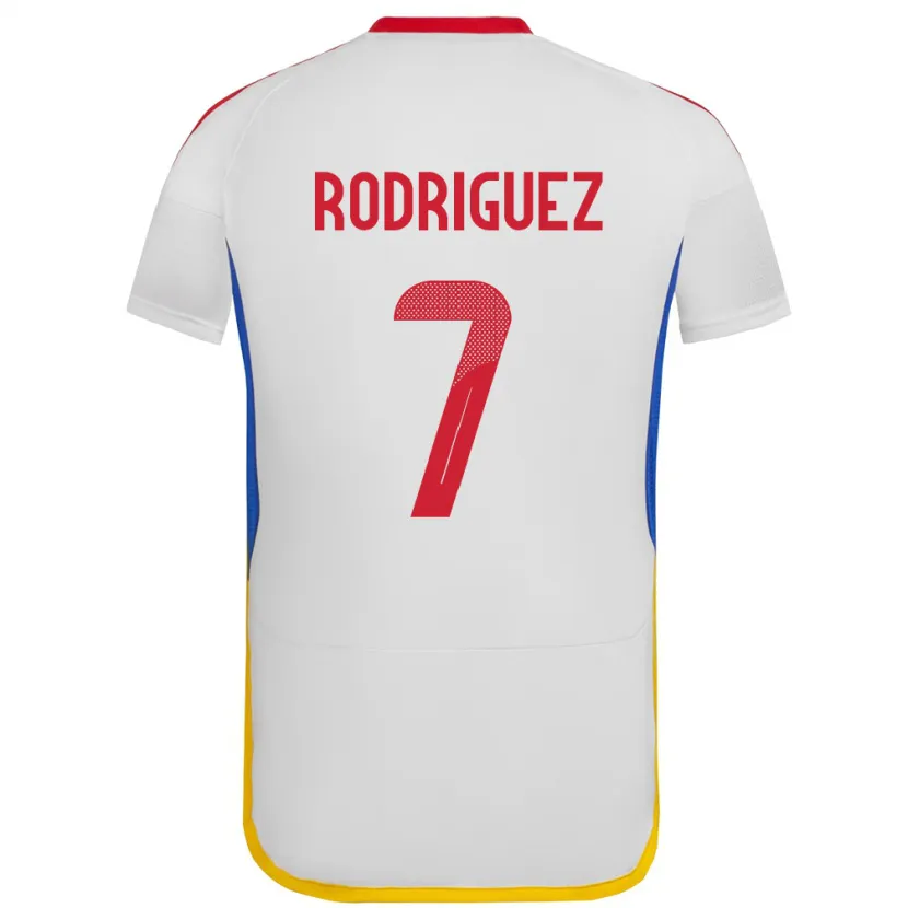 Danxen Kinderen Venezuela Daniuska Rodriguez #7 Wit Uitshirt Uittenue 24-26 T-Shirt