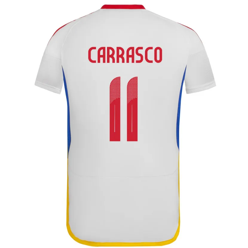 Danxen Kinderen Venezuela Raiderlin Carrasco #11 Wit Uitshirt Uittenue 24-26 T-Shirt
