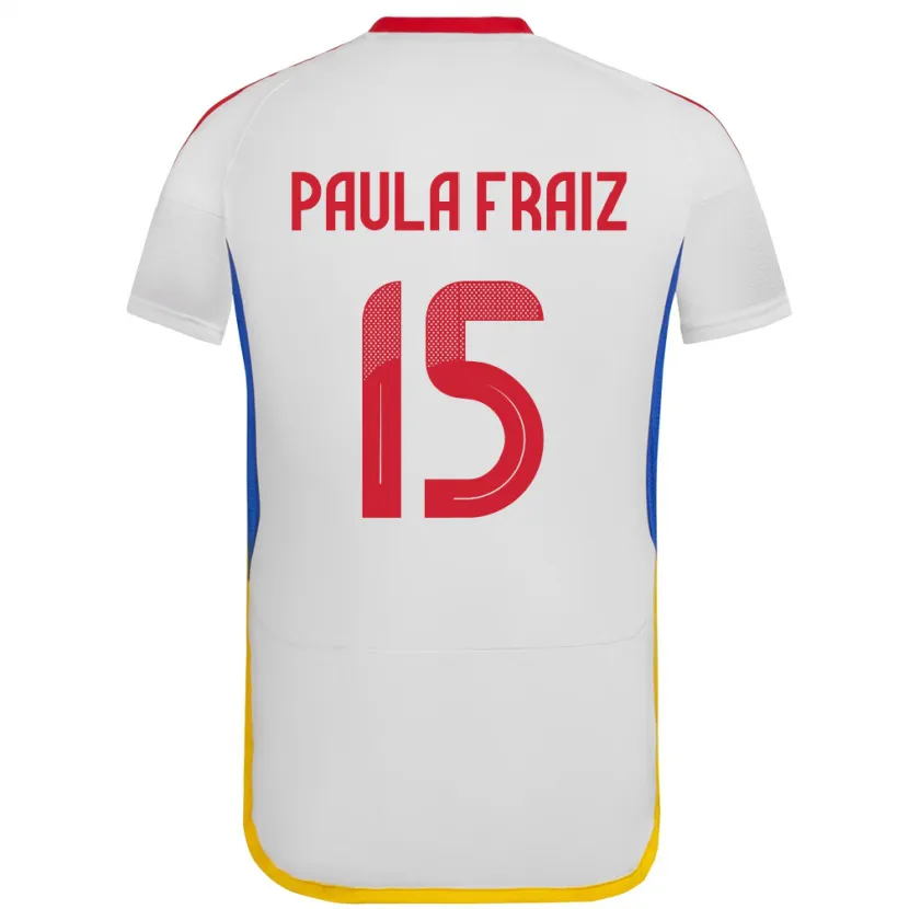 Danxen Kinderen Venezuela Ana Paula Fraiz #15 Wit Uitshirt Uittenue 24-26 T-Shirt
