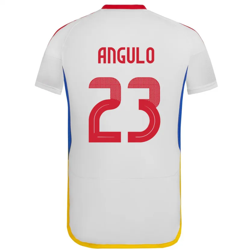 Danxen Kinderen Venezuela Gabriela Angulo #23 Wit Uitshirt Uittenue 24-26 T-Shirt