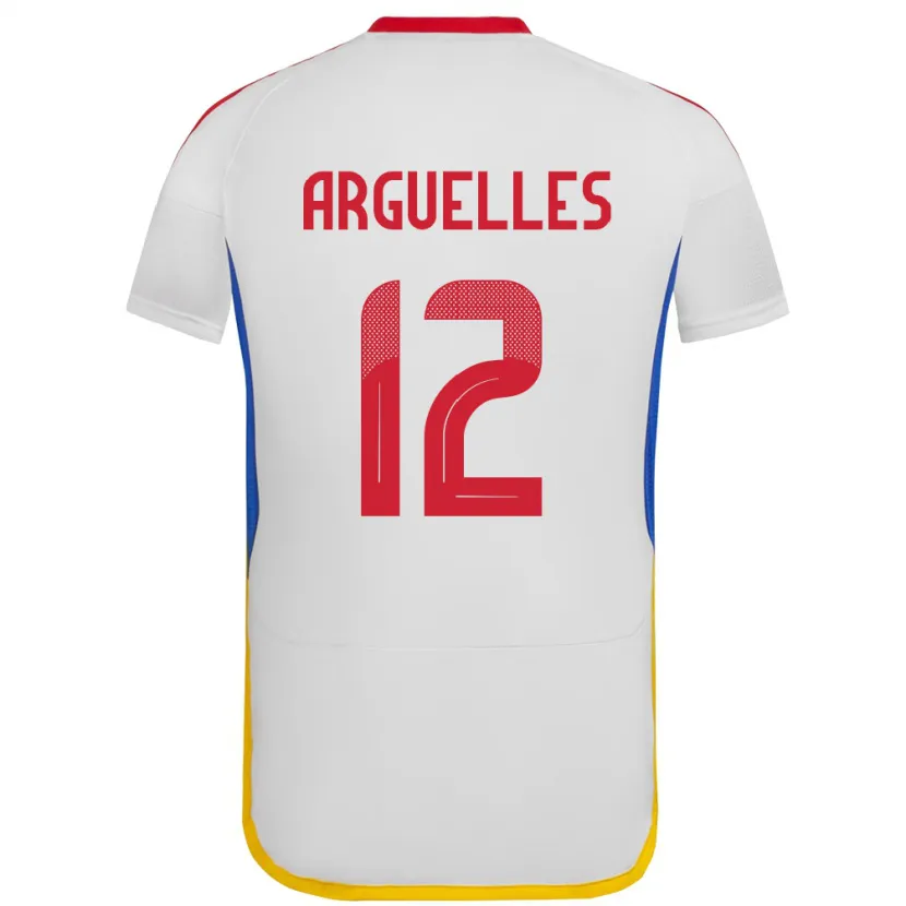 Danxen Kinderen Venezuela Wilmary Argüelles #12 Wit Uitshirt Uittenue 24-26 T-Shirt