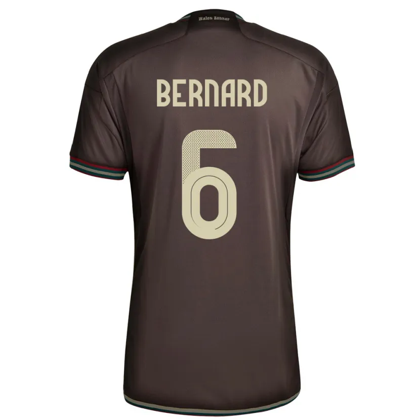 Danxen Kinderen Jamaica Di'shon Bernard #6 Nachtbruin Uitshirt Uittenue 24-26 T-Shirt