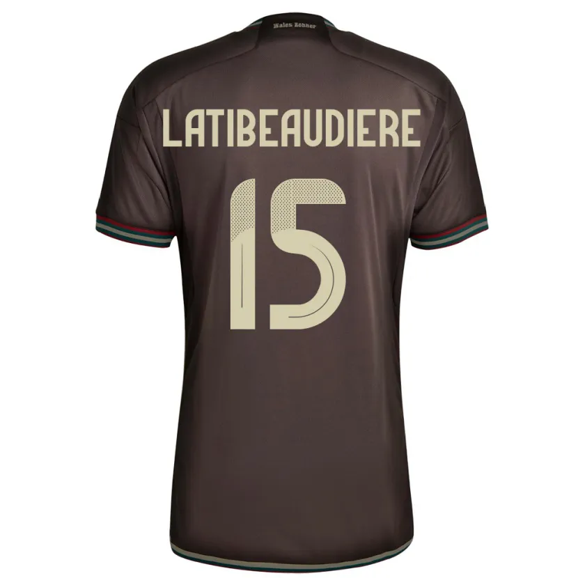 Danxen Kinderen Jamaica Joel Latibeaudiere #15 Nachtbruin Uitshirt Uittenue 24-26 T-Shirt