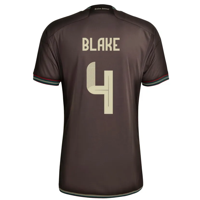 Danxen Kinderen Jamaica Romain Blake #4 Nachtbruin Uitshirt Uittenue 24-26 T-Shirt