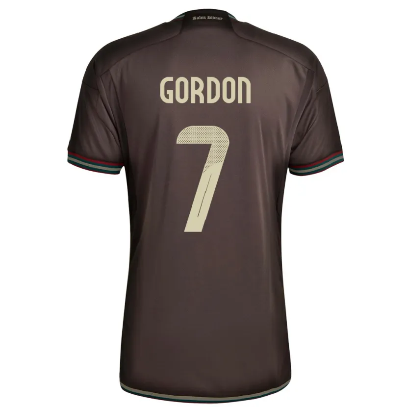 Danxen Kinderen Jamaica Robino Gordon #7 Nachtbruin Uitshirt Uittenue 24-26 T-Shirt