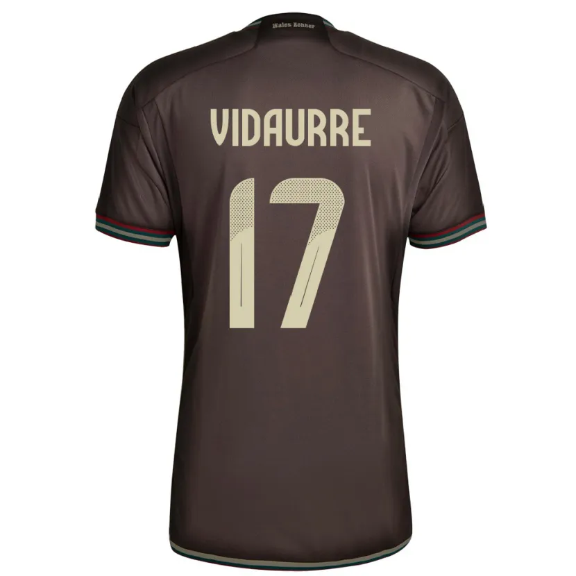 Danxen Kinderen Jamaica Zoe Vidaurre #17 Nachtbruin Uitshirt Uittenue 24-26 T-Shirt
