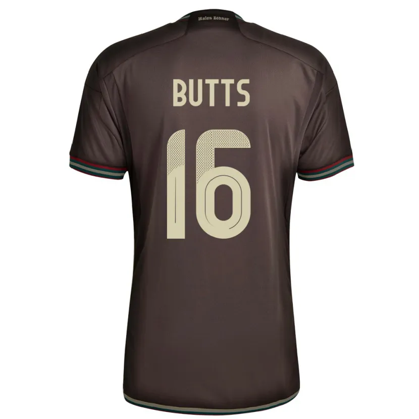Danxen Kinderen Jamaica Njeri Butts #16 Nachtbruin Uitshirt Uittenue 24-26 T-Shirt