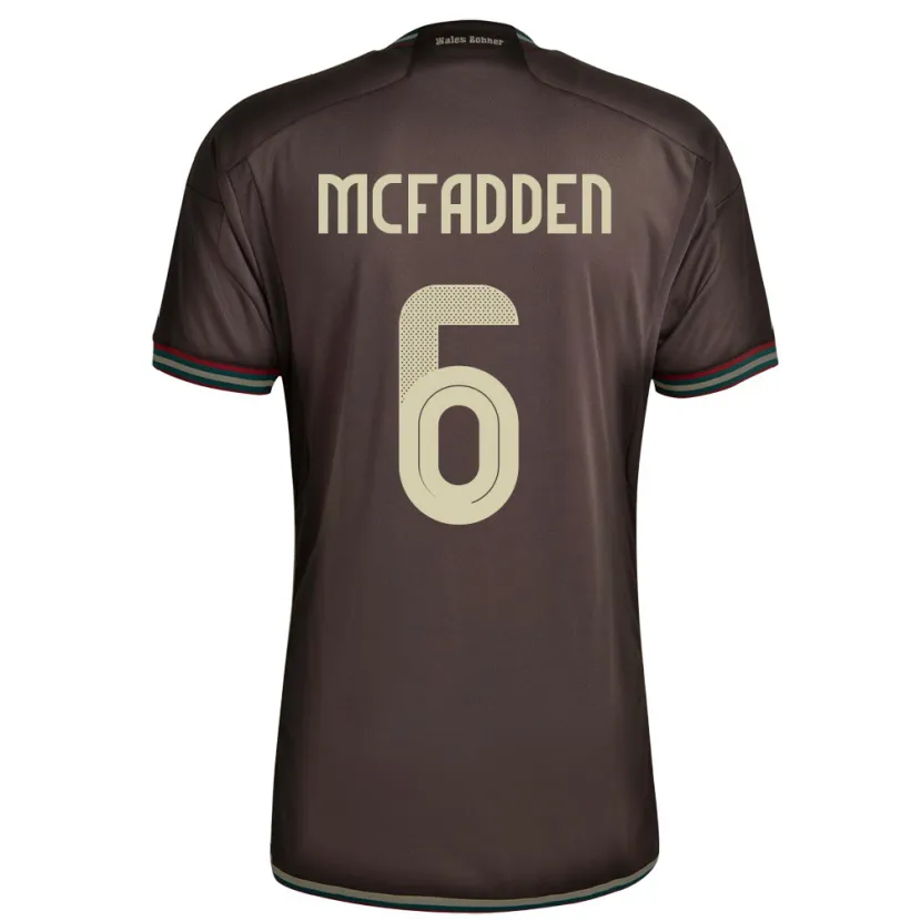 Danxen Kinderen Jamaica Logan Mcfadden #6 Nachtbruin Uitshirt Uittenue 24-26 T-Shirt
