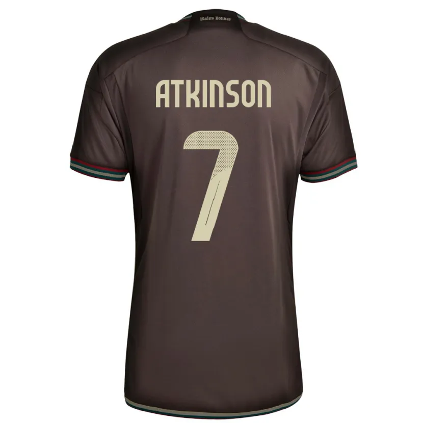 Danxen Kinderen Jamaica Natoya Atkinson #7 Nachtbruin Uitshirt Uittenue 24-26 T-Shirt