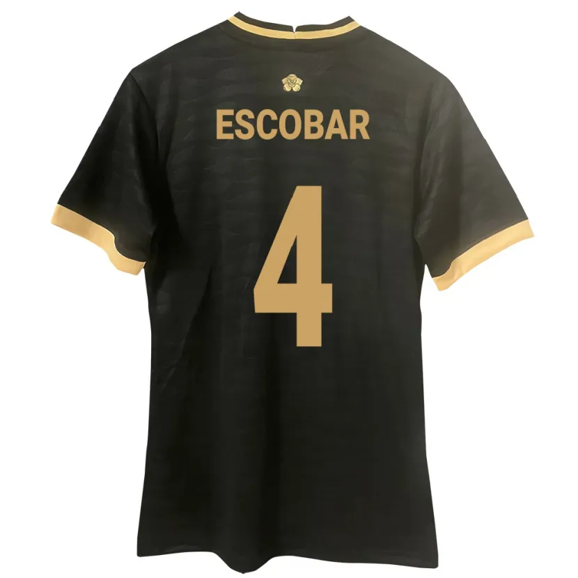 Danxen Kinderen Panama Fidel Escobar #4 Zwart Uitshirt Uittenue 24-26 T-Shirt