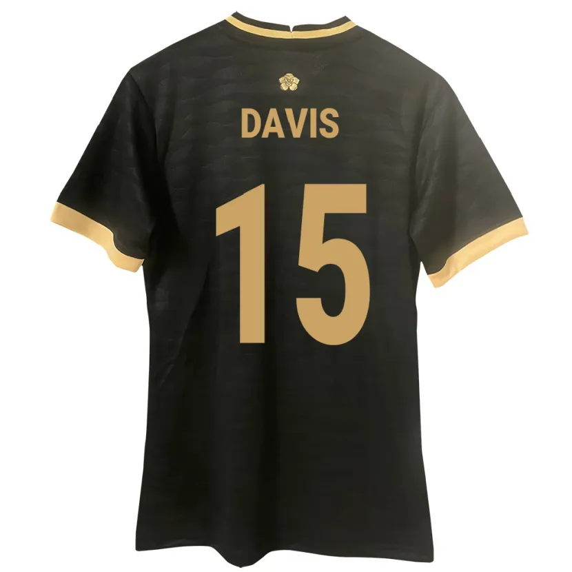 Danxen Kinderen Panama Éric Davis #15 Zwart Uitshirt Uittenue 24-26 T-Shirt
