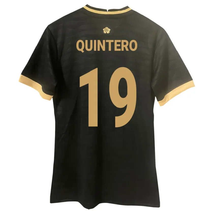 Danxen Kinderen Panama Alberto Quintero #19 Zwart Uitshirt Uittenue 24-26 T-Shirt