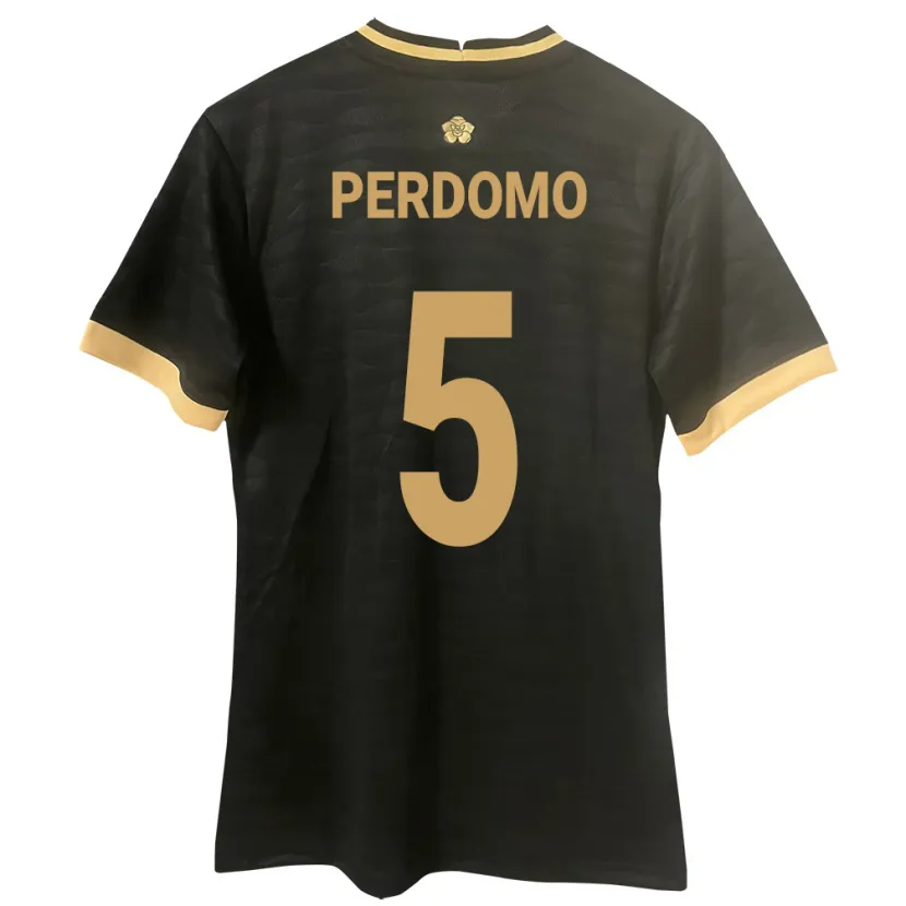 Danxen Kinderen Panama Reyniel Perdomo #5 Zwart Uitshirt Uittenue 24-26 T-Shirt