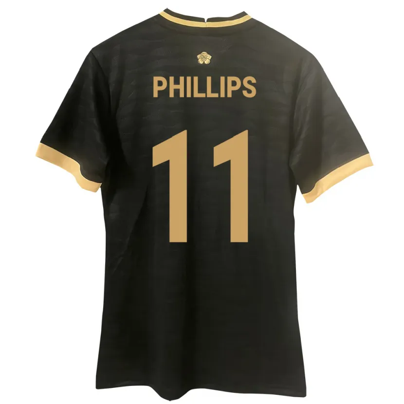 Danxen Kinderen Panama Ricardo Phillips #11 Zwart Uitshirt Uittenue 24-26 T-Shirt