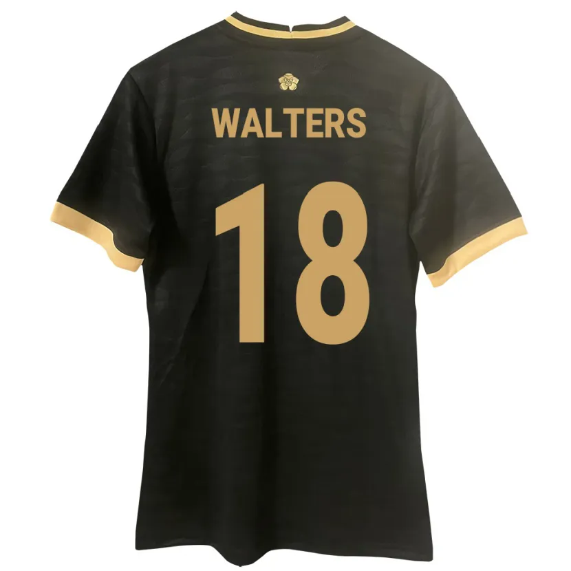 Danxen Kinderen Panama Kairo Walters #18 Zwart Uitshirt Uittenue 24-26 T-Shirt