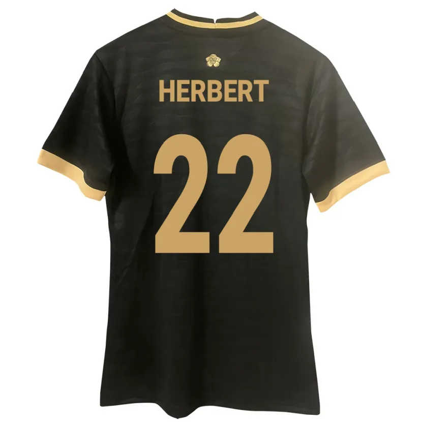 Danxen Kinderen Panama Antony Herbert #22 Zwart Uitshirt Uittenue 24-26 T-Shirt