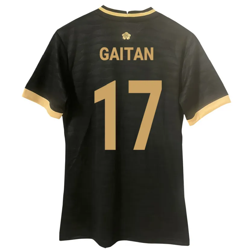 Danxen Kinderen Panama Luis Gaitán #17 Zwart Uitshirt Uittenue 24-26 T-Shirt