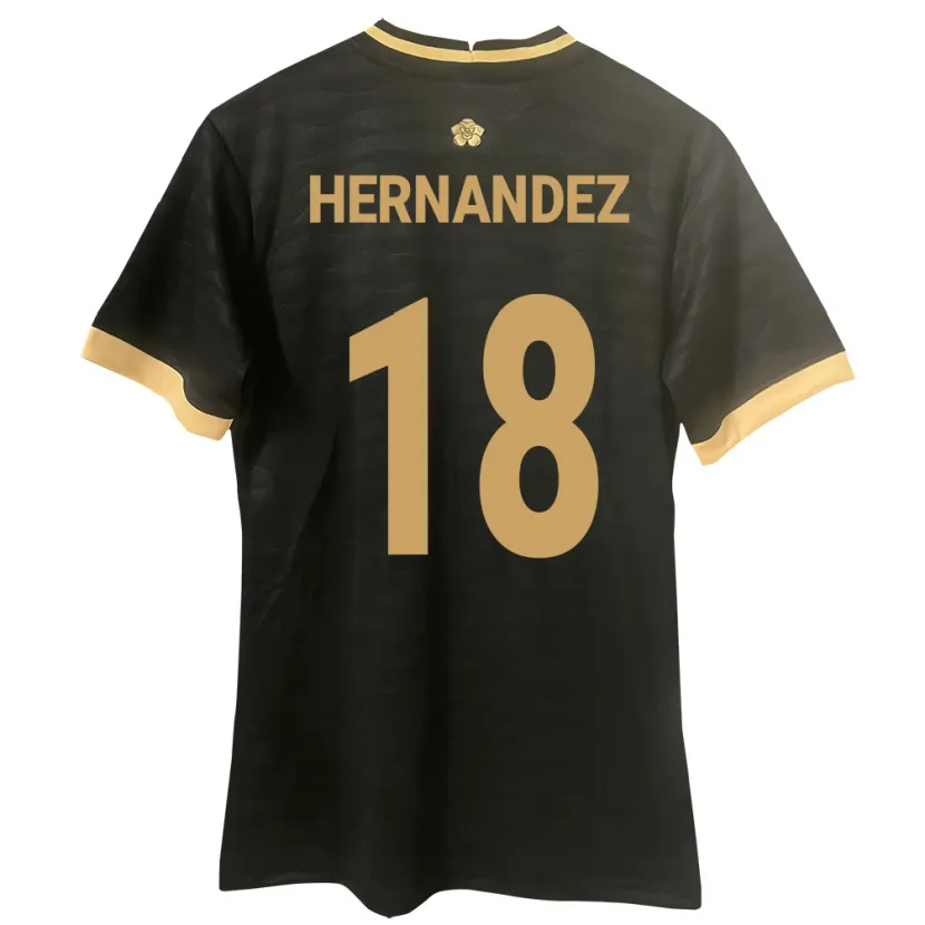 Danxen Kinderen Panama Erika Hernández #18 Zwart Uitshirt Uittenue 24-26 T-Shirt