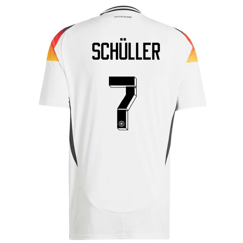 Danxen Heren Duitsland Lea Schuller #7 Wit Thuisshirt Thuistenue 24-26 T-Shirt