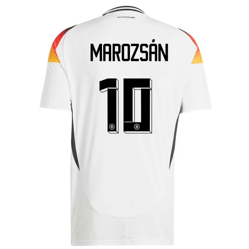 Danxen Heren Duitsland Dzsenifer Marozsan #10 Wit Thuisshirt Thuistenue 24-26 T-Shirt