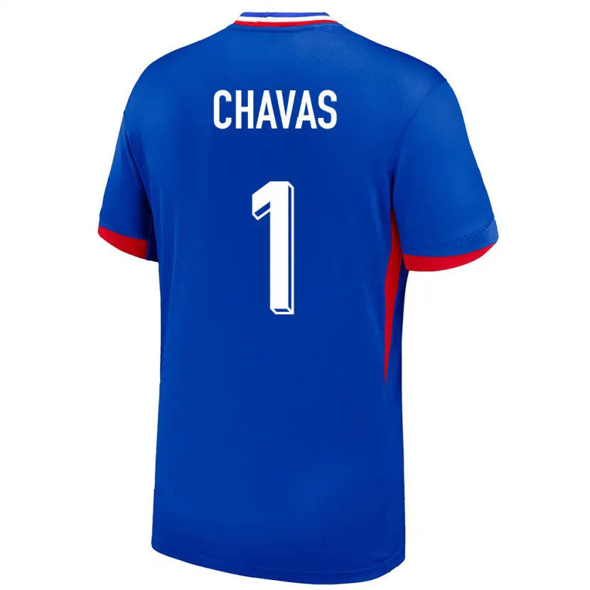 Danxen Heren Frankrijk Mylene Chavas #1 Blauw Thuisshirt Thuistenue 24-26 T-Shirt
