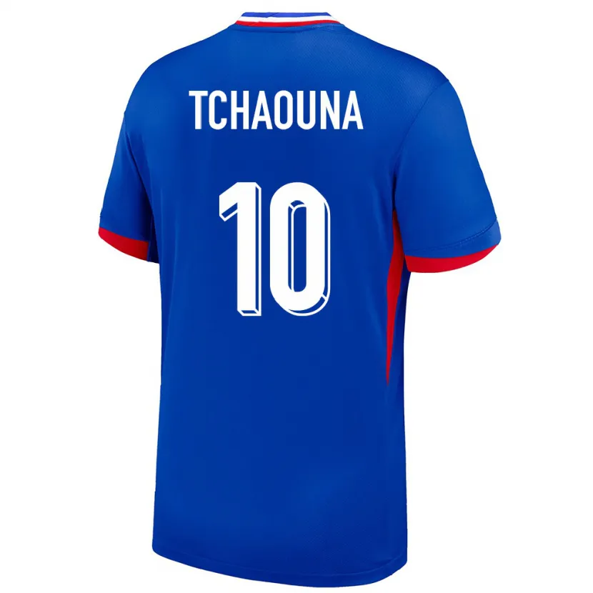 Danxen Heren Frankrijk Loum Tchaouna #10 Blauw Thuisshirt Thuistenue 24-26 T-Shirt