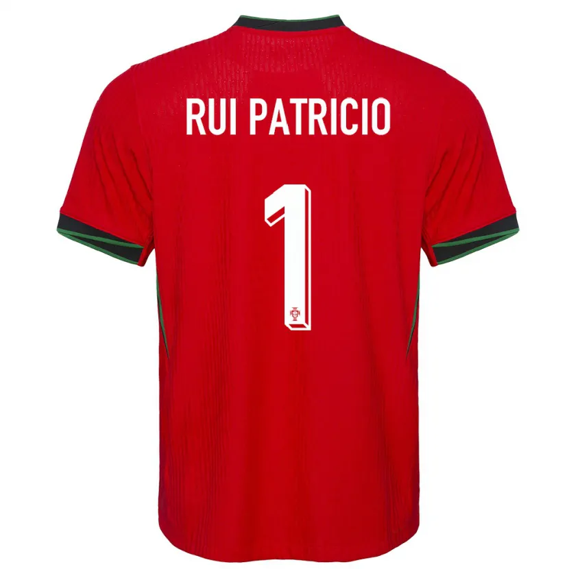 Danxen Heren Portugal Rui Patricio #1 Rood Thuisshirt Thuistenue 24-26 T-Shirt