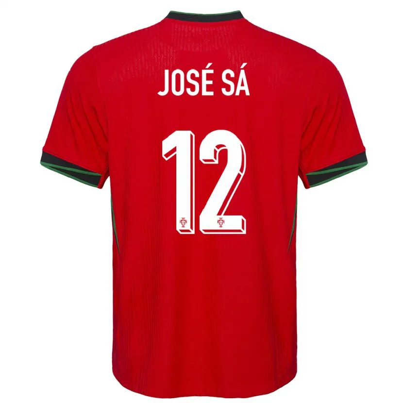 Danxen Heren Portugal Jose Sa #12 Rood Thuisshirt Thuistenue 24-26 T-Shirt